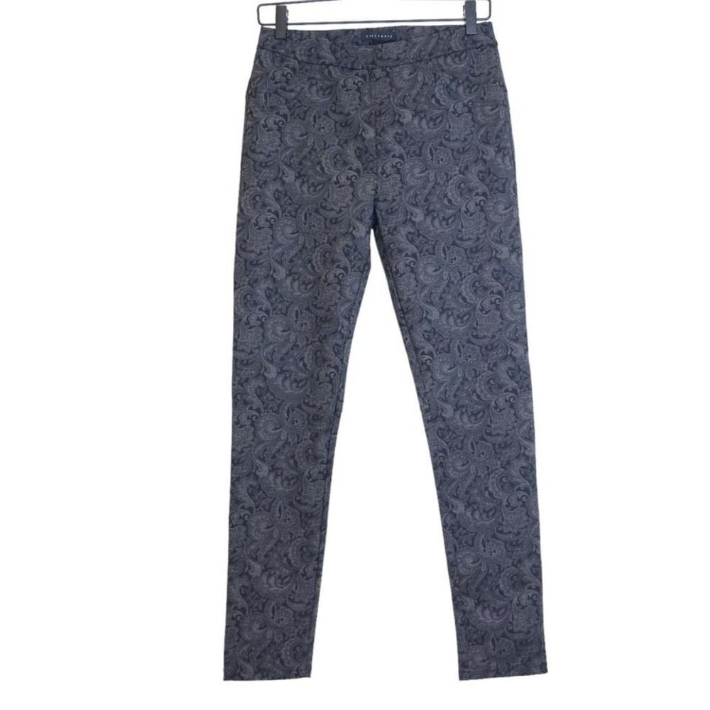 Sanctuary Black/Gray Paisley Print Legging Pants – Size Small